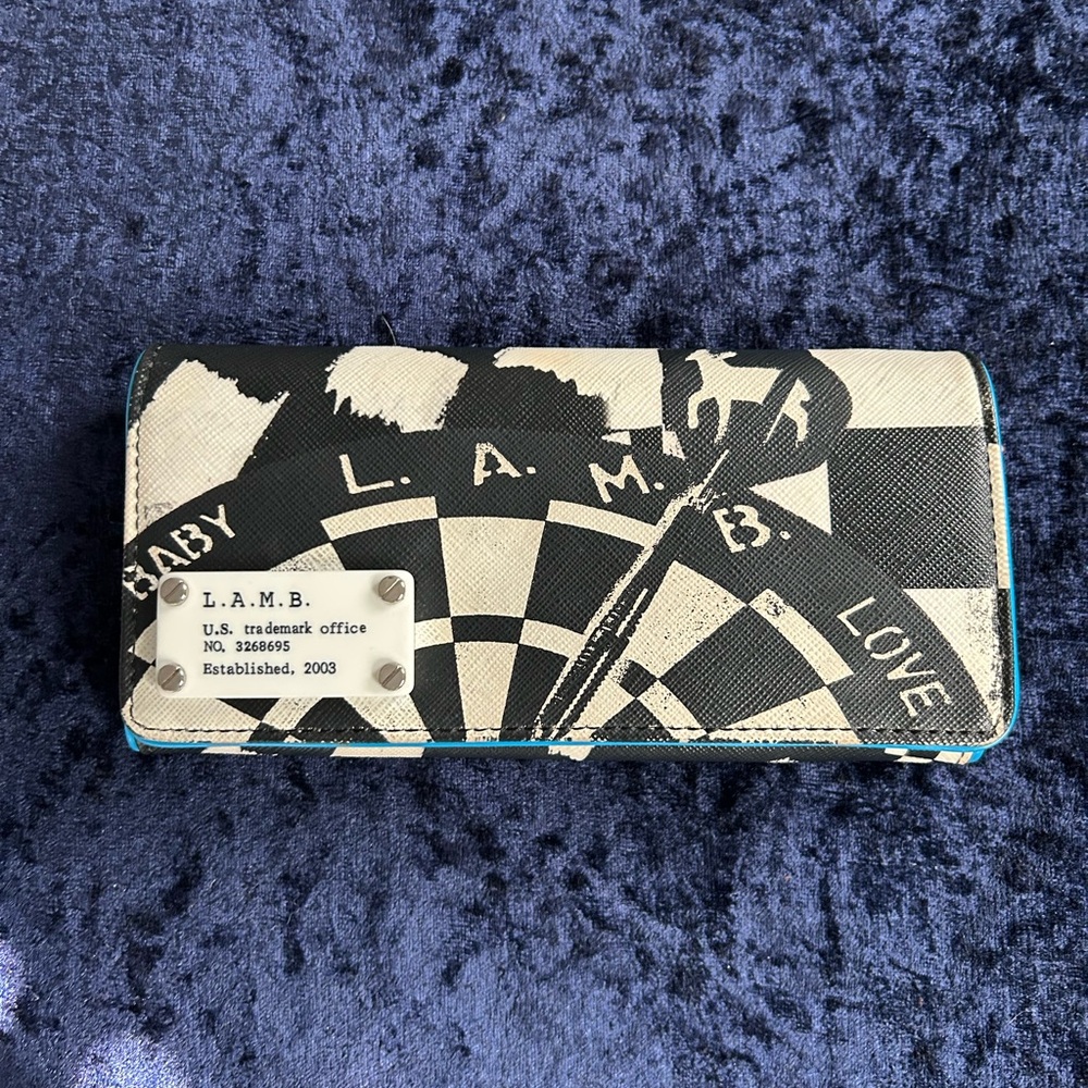 L.A.M.B. Black and White Wallet